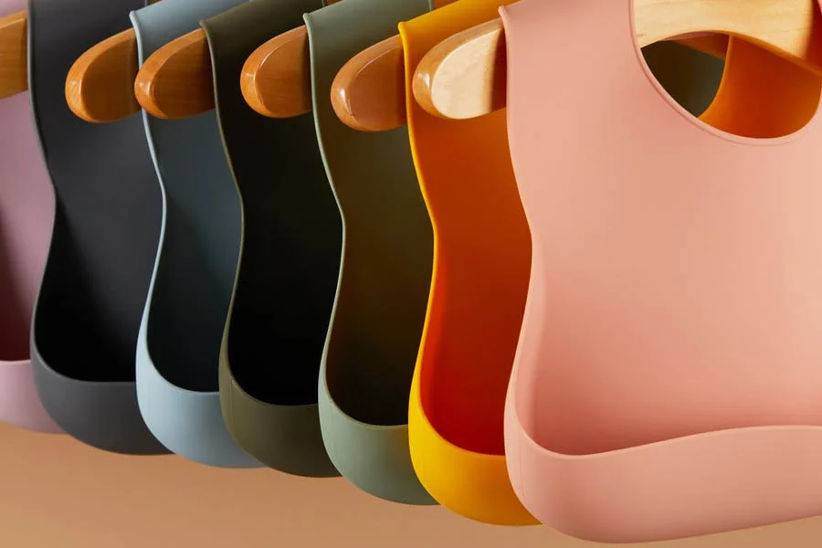 Silicone Bib and Straw Cup Set