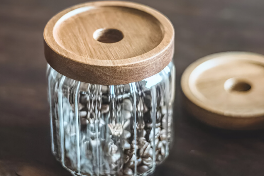 Food Grade Glass Jar with Lid