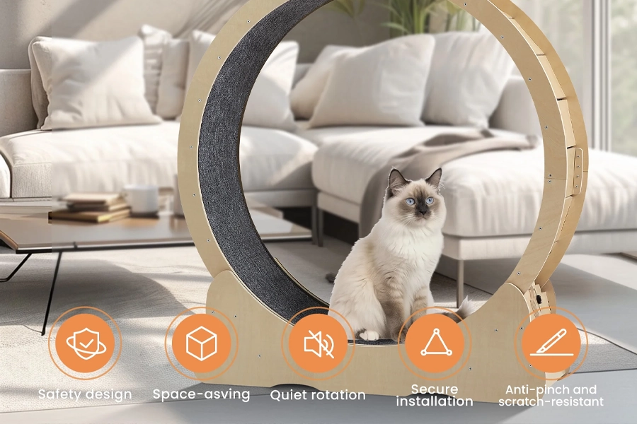 Indoor Cat Running Wheel