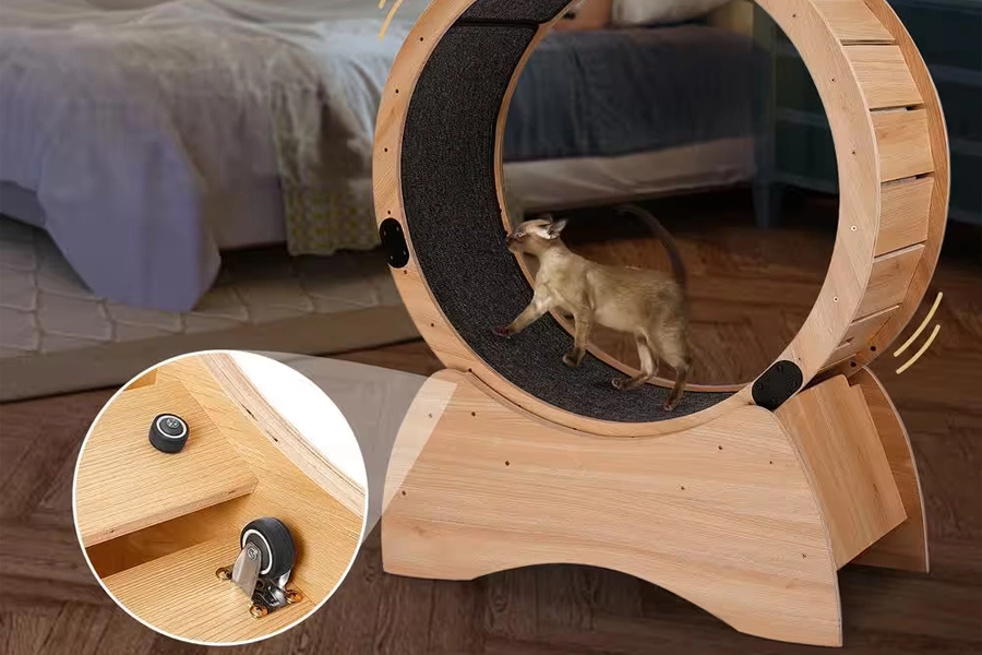Indoor Cat Running Wheel